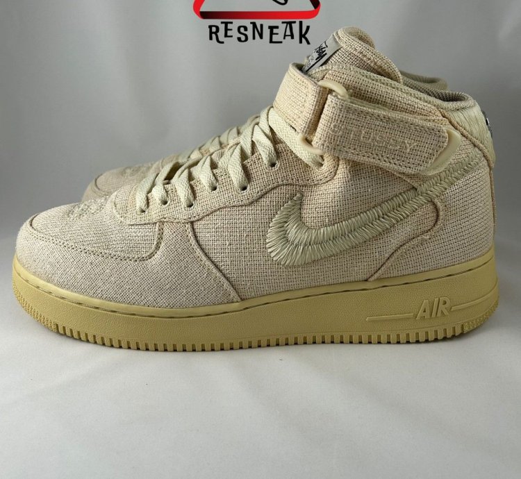 Air Force 1 Mid Stussy Fossil
