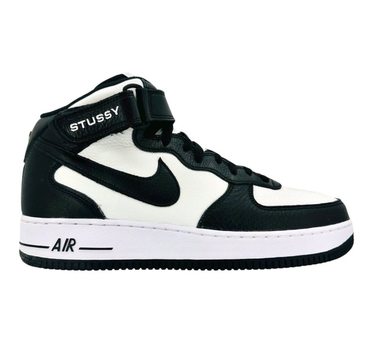 Air Force 1 Mid Stussy Grey Black