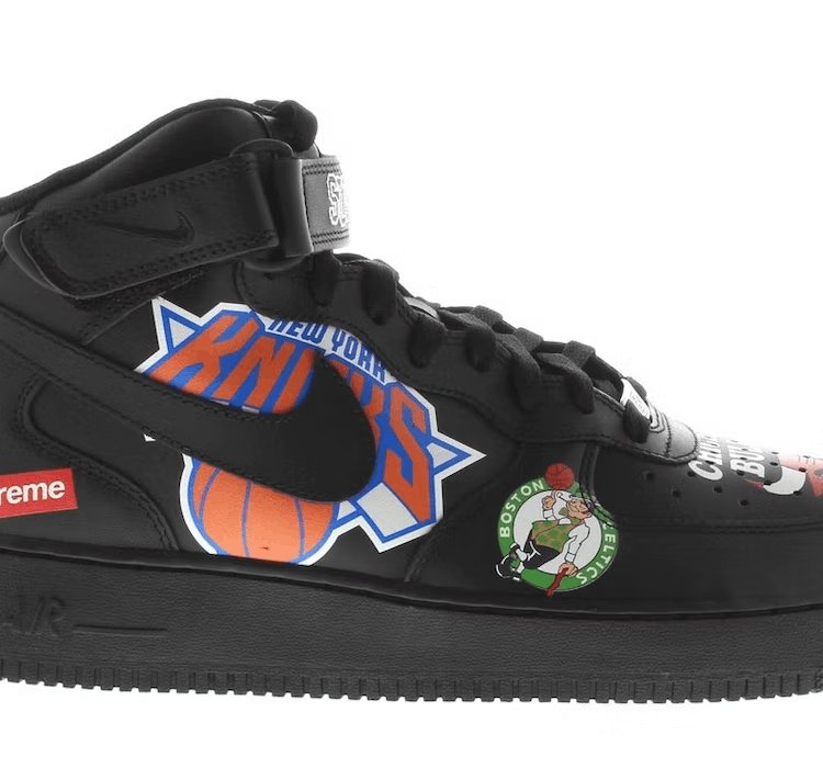 Air Force 1 Mid Supreme Nba Black