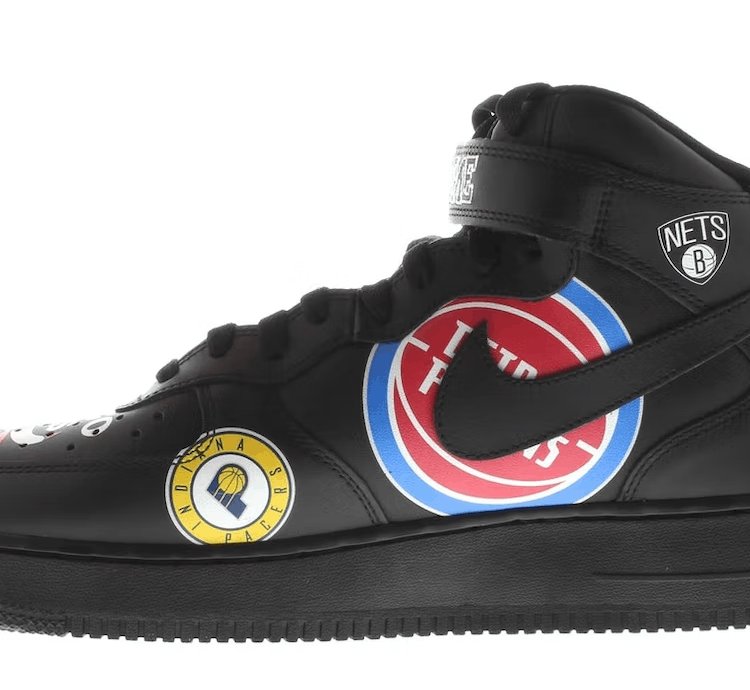 Air Force 1 Mid Supreme Nba Black