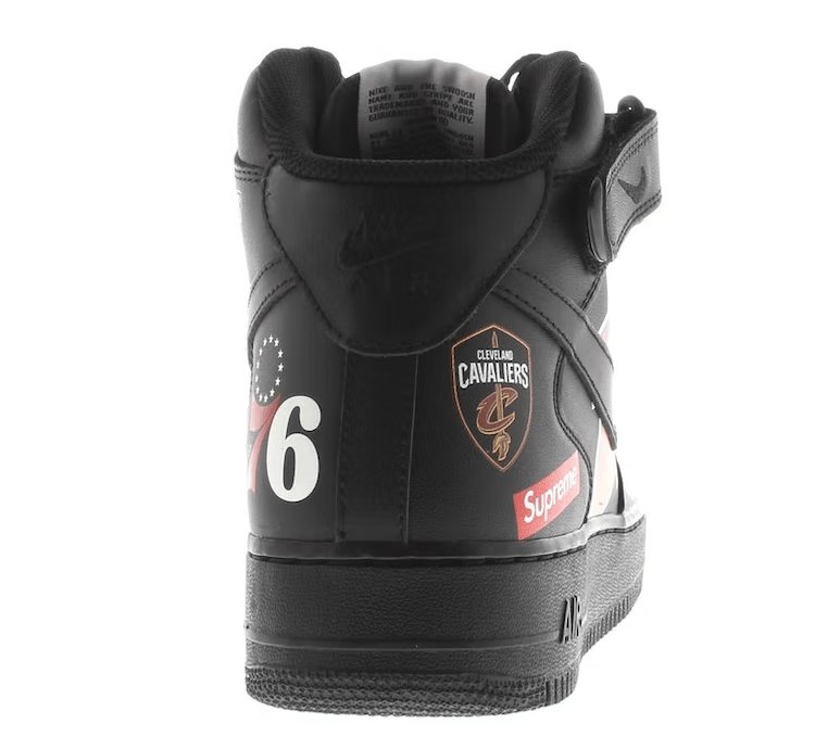 Air Force 1 Mid Supreme Nba Black