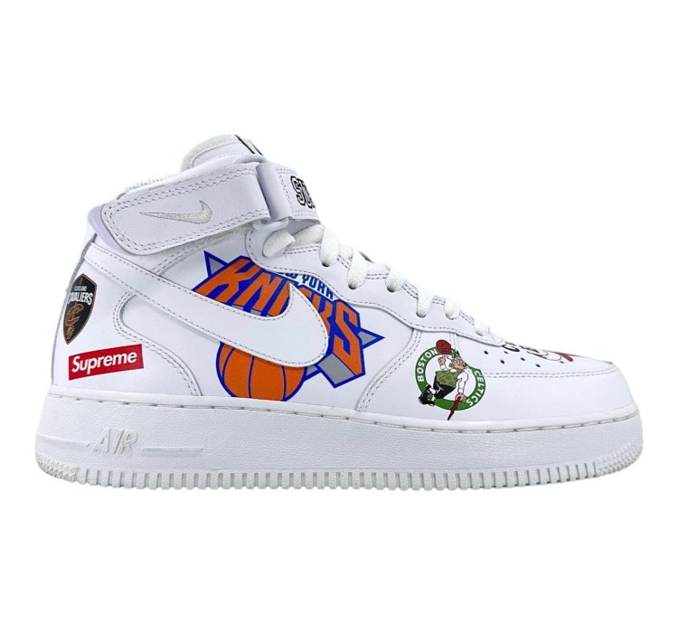 Air Force 1 Mid Supreme Nba White