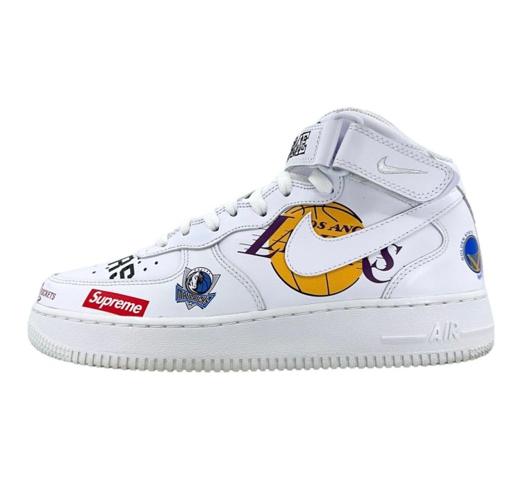 Air Force 1 Mid Supreme Nba White