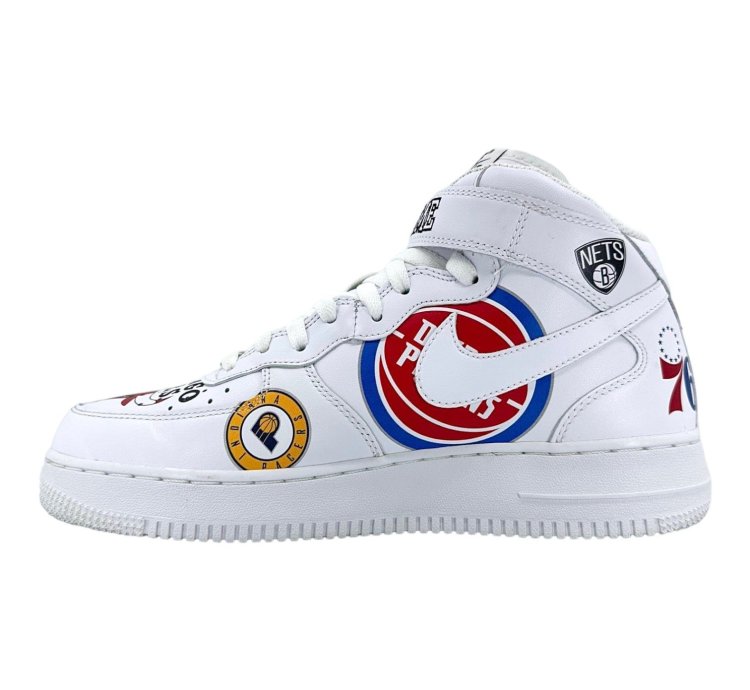 Air Force 1 Mid Supreme Nba White