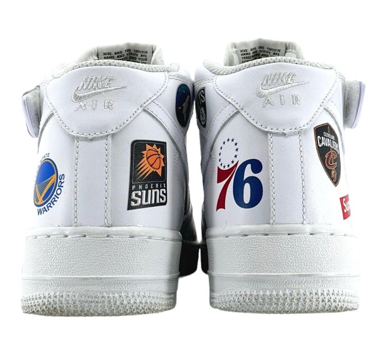 Air Force 1 Mid Supreme Nba White