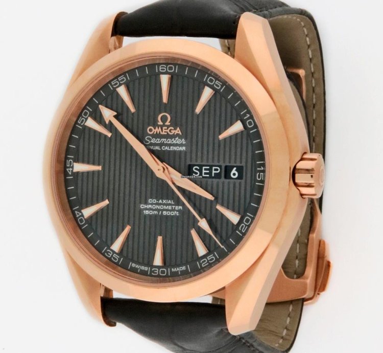 Omega Seamaster Aqua Terra Annual Calendar 18k Red Gold 231 53 43 22 06 003