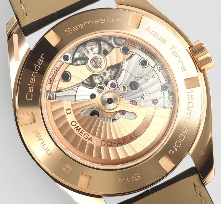 Omega Seamaster Aqua Terra Annual Calendar 18kt Rose Gold Men Watch