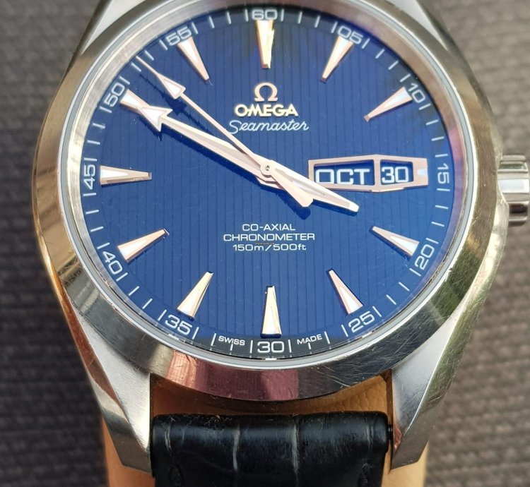 Omega Seamaster Aqua Terra Annual Calendar Oro Blanco Ed Lim