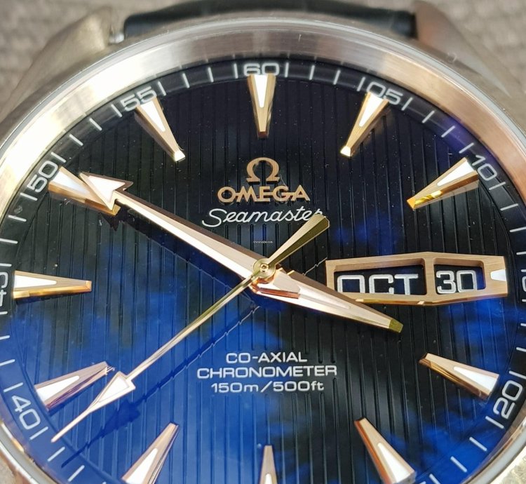 Omega Seamaster Aqua Terra Annual Calendar Oro Blanco Ed Lim