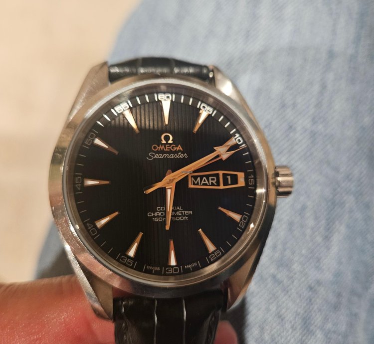 Omega Seamaster Aqua Terra Annual Calendar Oro Blanco Ed Lim