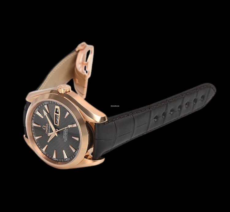 Omega Seamaster Aqua Terra Automatic Men Leather Watch
