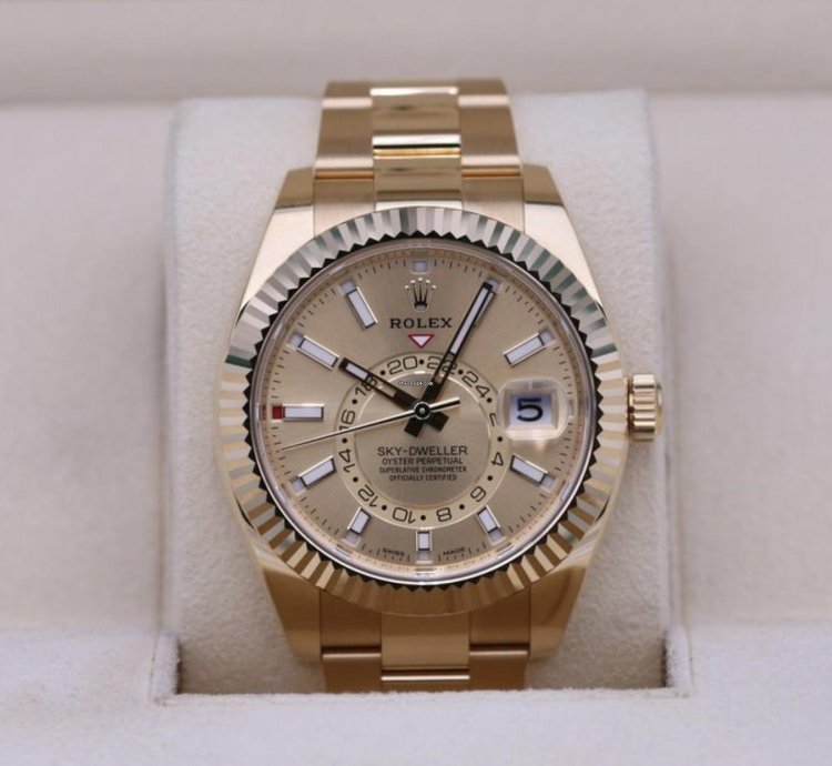 Rolex Sky-dweller 326938 Champagne 2023 Neu