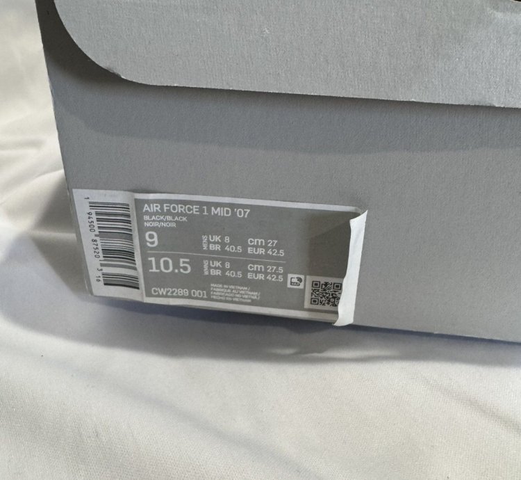 Air Force 1 Mids Size 9