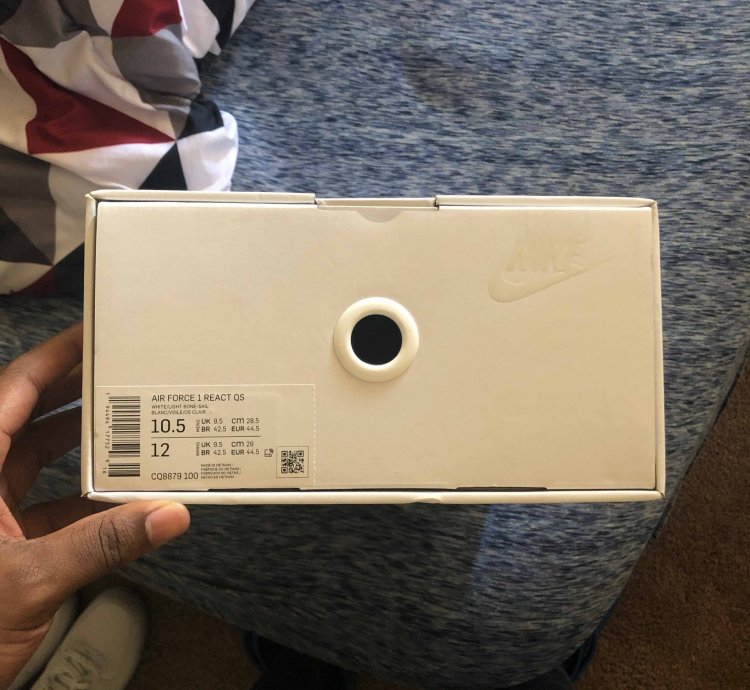 Air Force 1 React Qs White Ice