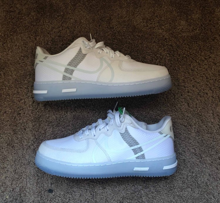 Air Force 1 React Qs White Ice