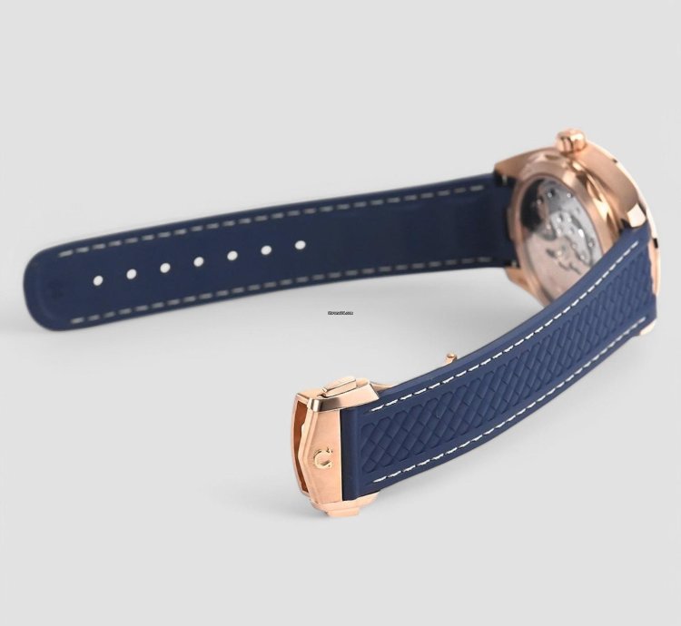 Omega Seamaster Aqua Terra Co-axial Master Blue Dial 18k Rose Gold