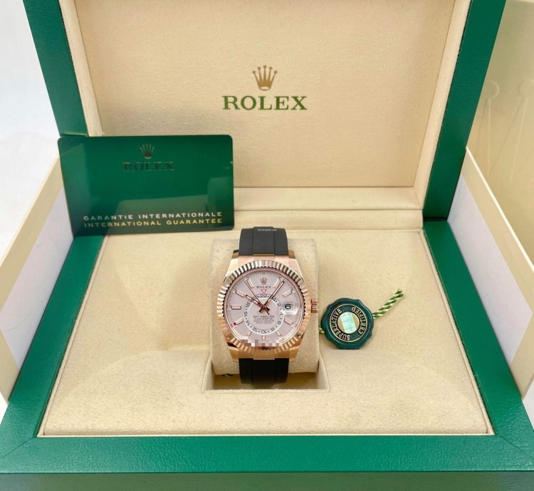 Rolex Sky-dweller 336235 Rose Gold White Dial Oysterflex Unworn 2024