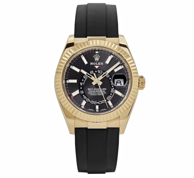 Rolex Sky-dweller 336238 Yellow Gold Bright Black Dial 2024
