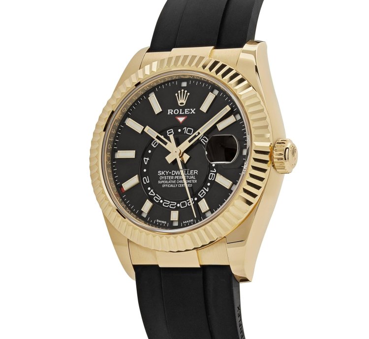 Rolex Sky-dweller 336238 Yellow Gold Bright Black Dial 2024