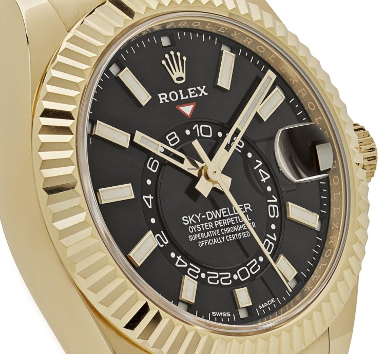 Rolex Sky-dweller 336238 Yellow Gold Bright Black Dial 2024