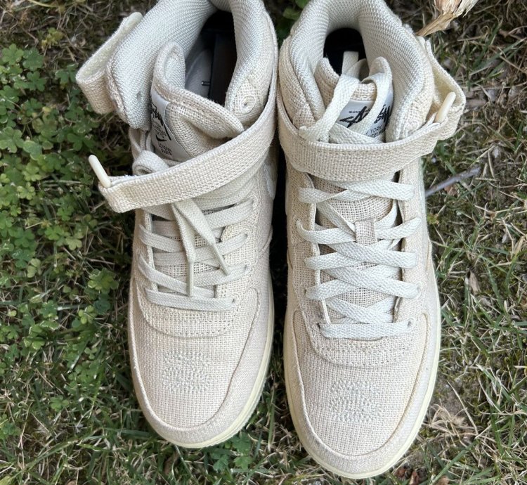 Air Force 1 Stussy Mid Tan Size 6 Men 7 5 Women