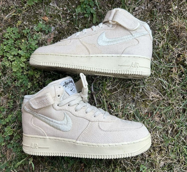 Air Force 1 Stussy Mid Tan Size 6 Men 7 5 Women