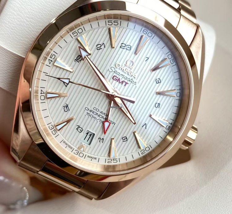 Omega Seamaster Aqua Terra Gmt Omega Seamaster 150 18k Full Rose Gold 43mm Gmt Automatic