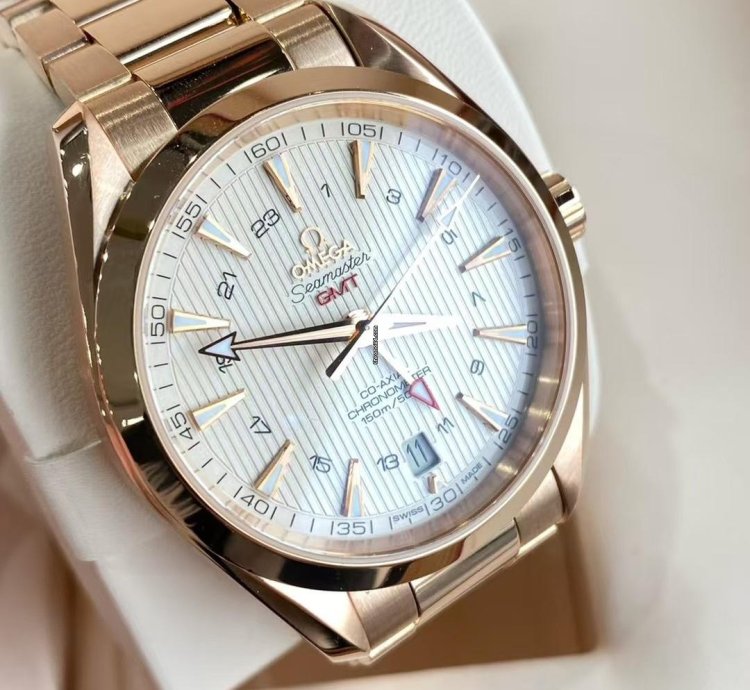 Omega Seamaster Aqua Terra Gmt Omega Seamaster 150 18k Full Rose Gold 43mm Gmt Automatic