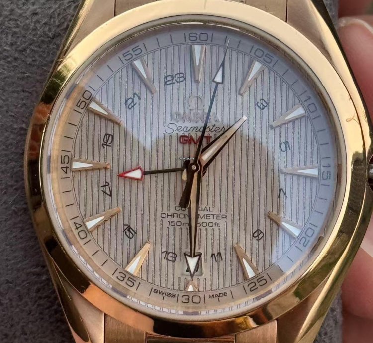Omega Seamaster Aqua Terra Gmt Omega Seamaster 150 18k Full Rose Gold 43mm Gmt Automatic