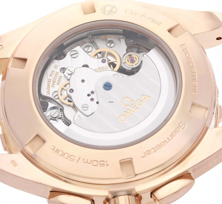 Omega Seamaster Aqua Terra Gmt Rose Gold Mens Watch 231 53 44 52 06 001 Box Card