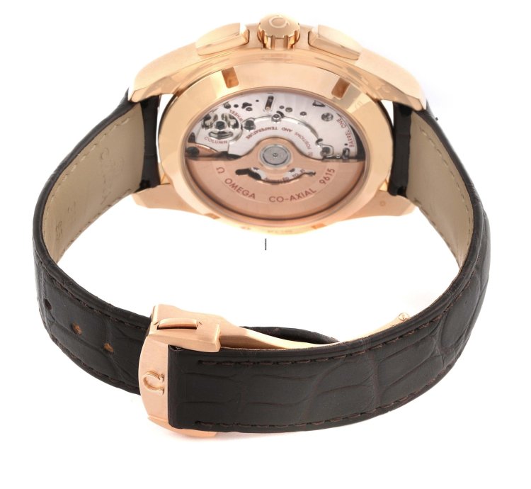 Omega Seamaster Aqua Terra Gmt Rose Gold Watch 231 53 43 52 02 001 Box Card