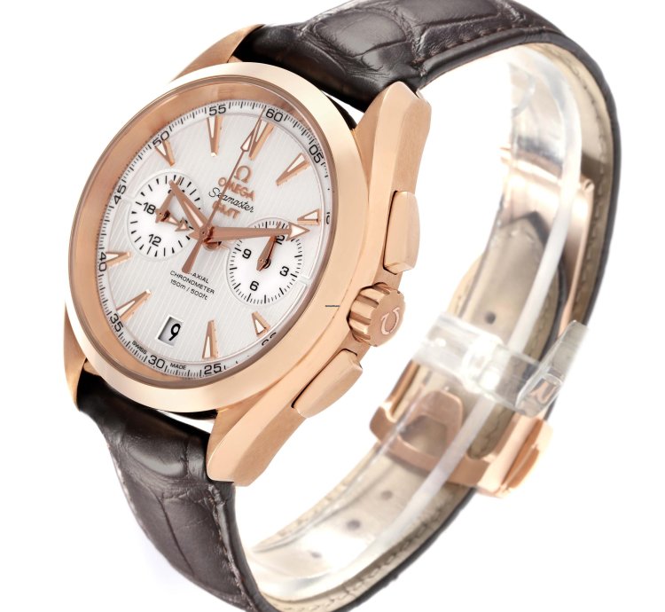 Omega Seamaster Aqua Terra Gmt Rose Gold Watch 231 53 43 52 02 001 Box Card