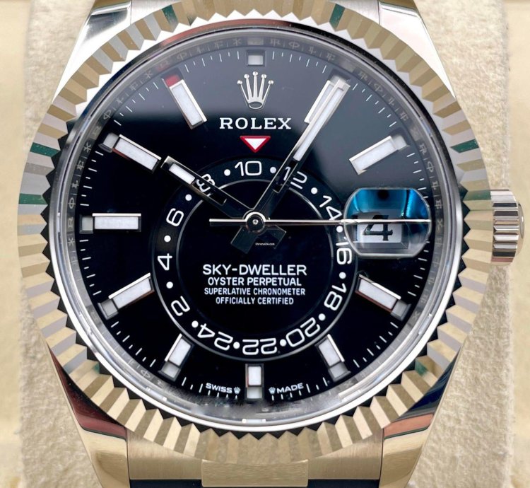 Rolex Sky-dweller 336239 White Gold Oysterflex Black Dial Unworn 2024