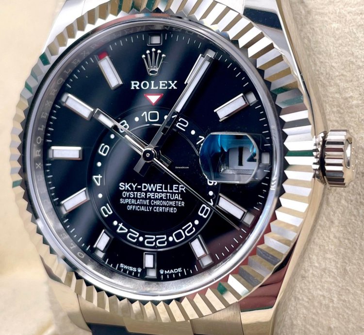 Rolex Sky-dweller 336239 White Gold Oysterflex Black Dial Unworn 2024