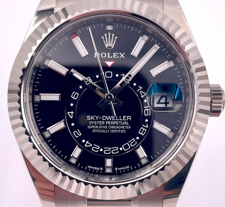 Rolex Sky-dweller 336239 White Gold Oysterflex Black Dial Unworn 2024