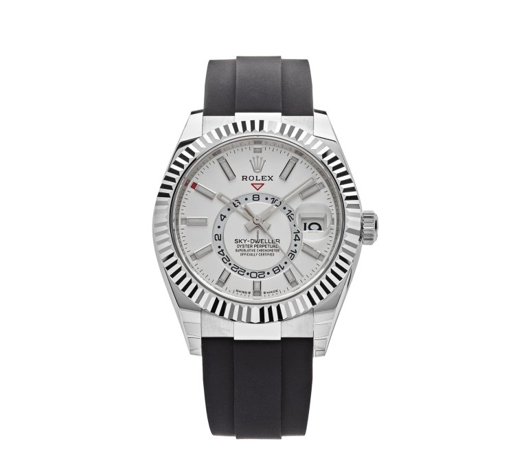 Rolex Sky-dweller 336239 White Gold White Dial Oysterflex