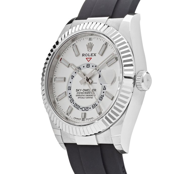 Rolex Sky-dweller 336239 White Gold White Dial Oysterflex
