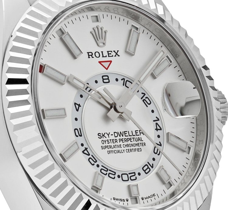 Rolex Sky-dweller 336239 White Gold White Dial Oysterflex