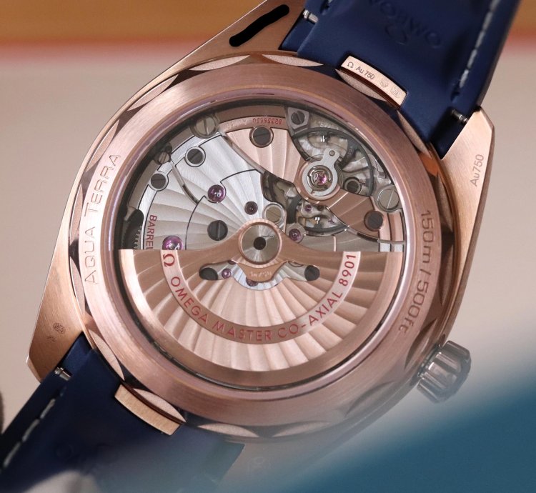 Omega Seamaster Aqua Terra Master 41mm Chronometer Sedna Rose Gold Blue Dial 220 52 41 21 03 001