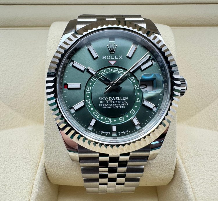 Rolex Sky-dweller 336934 Green Dial Jubilee 2025 New