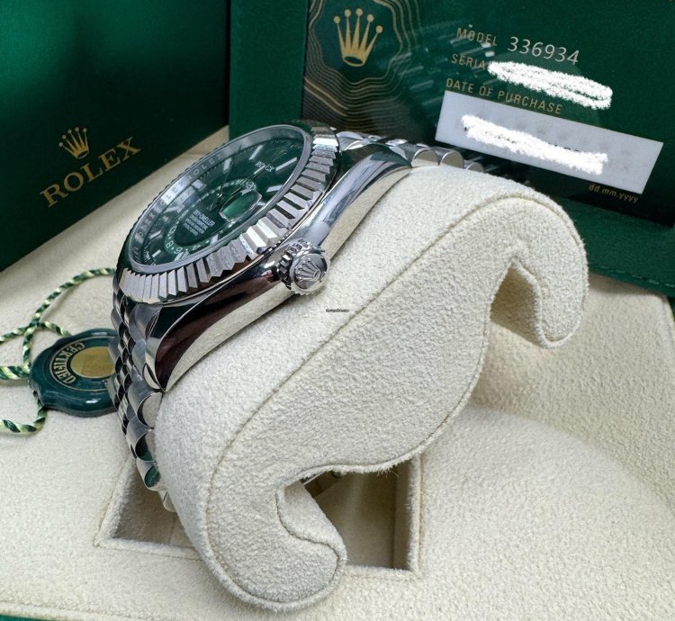 Rolex Sky-dweller 336934 Green Dial Jubilee Bracelet Unworn 2024