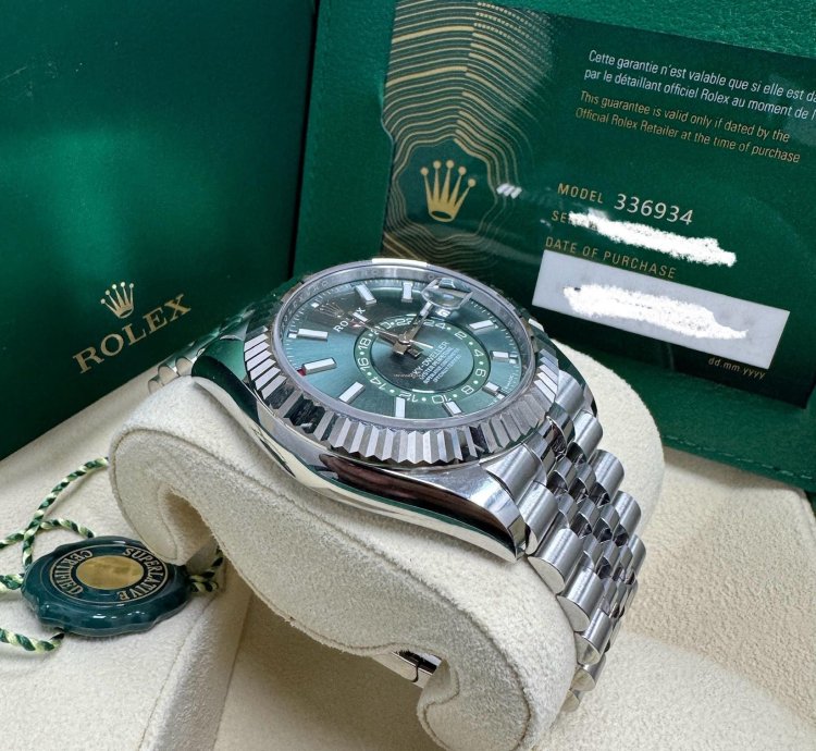 Rolex Sky-dweller 336934 Green Dial Jubilee Bracelet Unworn 2024