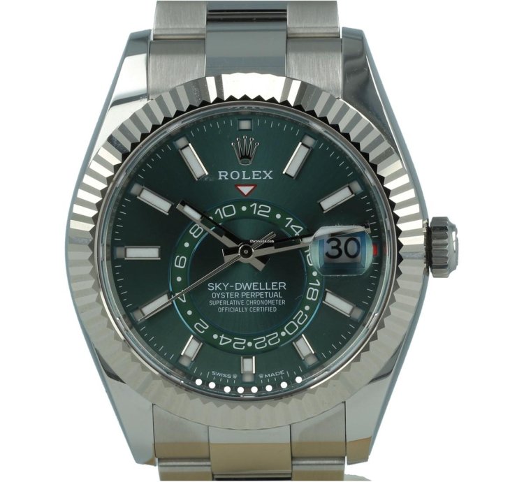 Rolex Sky-dweller 336934 Green Dial Like New 2024