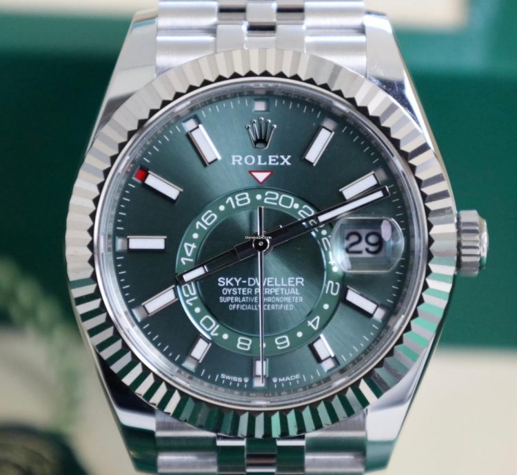 Rolex Sky-dweller 336934 Green Mint Dial Jubilee - New 2024