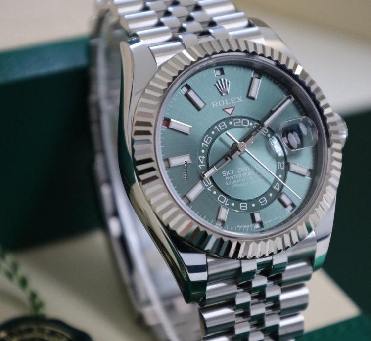 Rolex Sky-dweller 336934 Green Mint Dial Jubilee - New 2024