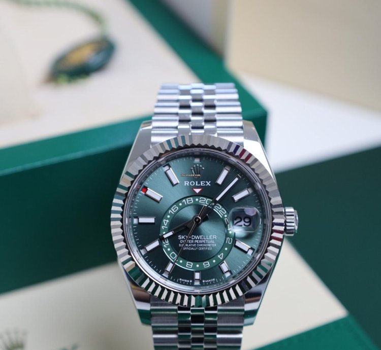 Rolex Sky-dweller 336934 Green Mint Dial Jubilee - New 2024