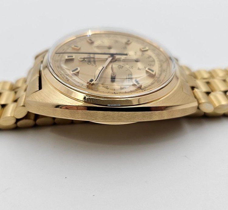 Omega Seamaster Chrono 18k Gold Top Condition 321