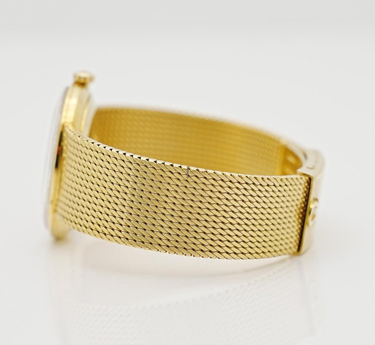Omega Seamaster Deville De Ville 18k Gelbgold 35mm New Service