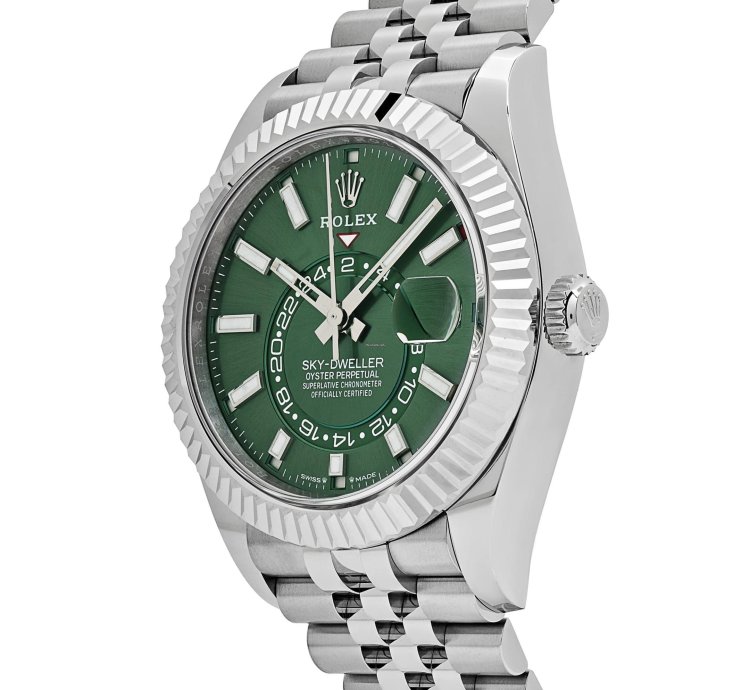 Rolex Sky-dweller 336934 Stainless Steel Green Dial Jubilee 2025