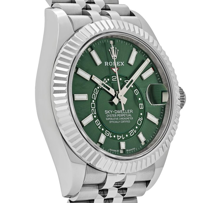 Rolex Sky-dweller 336934 Stainless Steel Green Dial Jubilee 2025